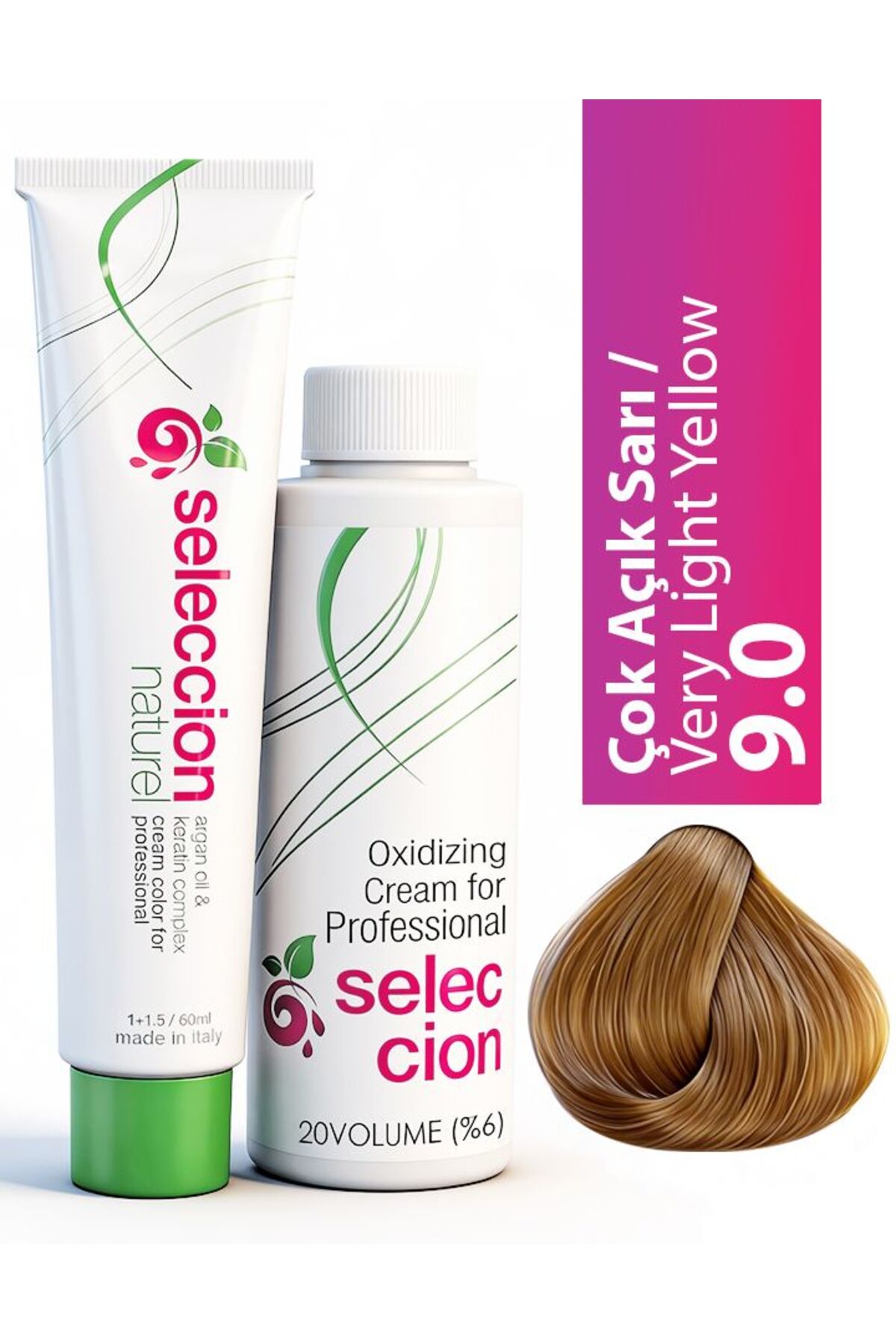 Color 60 ml 9.0 Çok Açık Sarı
