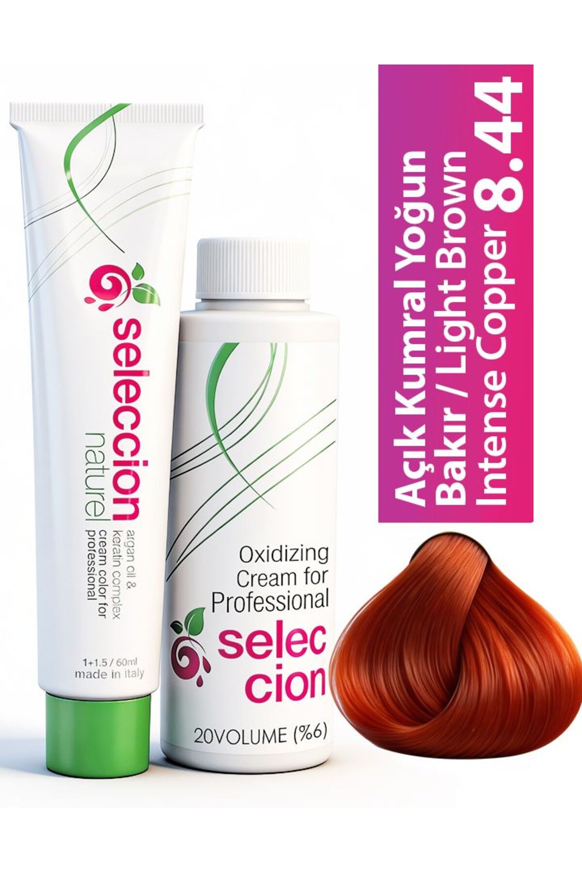 Color 60 ml 8.44 Açık Kumral Yoğun Bakır
