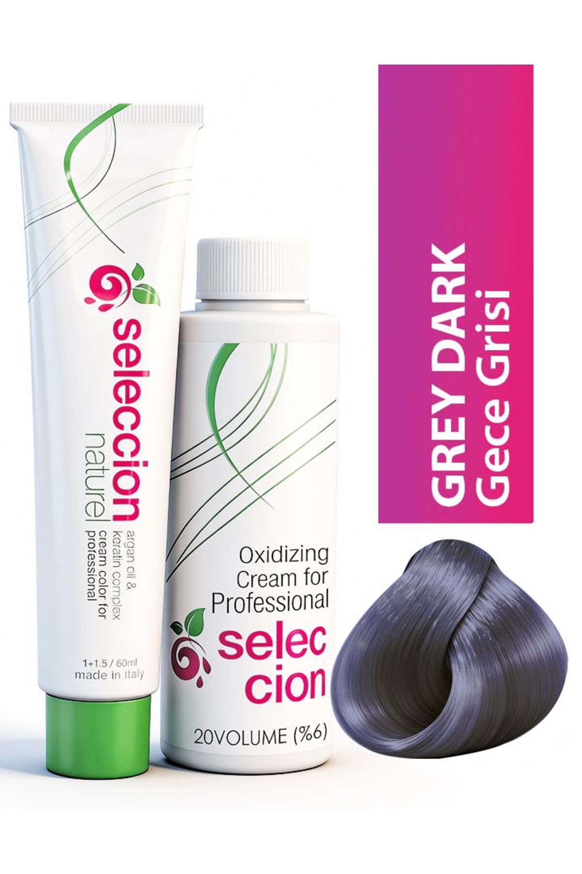 Color 60 ml Grey Dark Gece Grisi