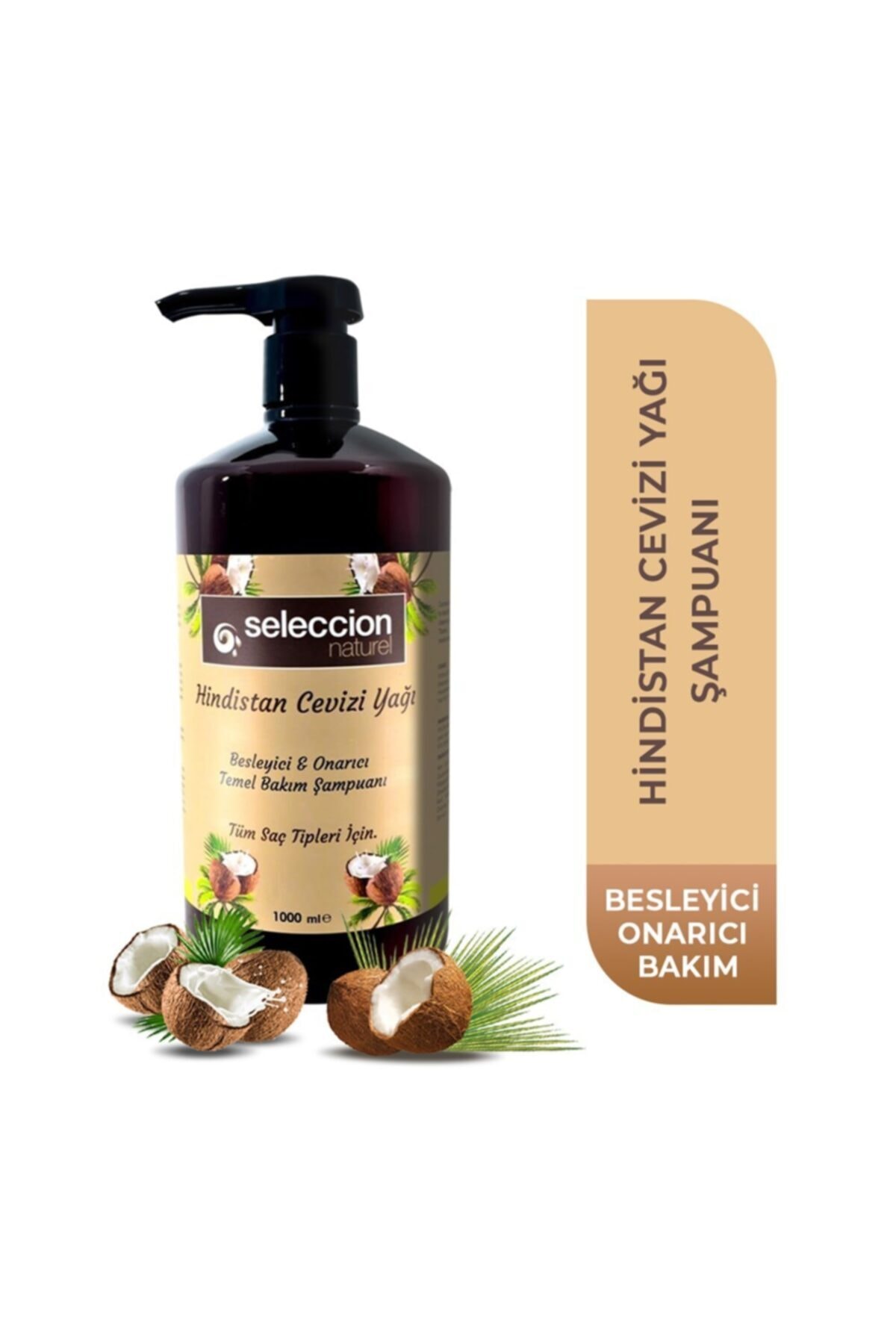 1000ml Hindistan Cevizi Yağı Özlü Şampuanı