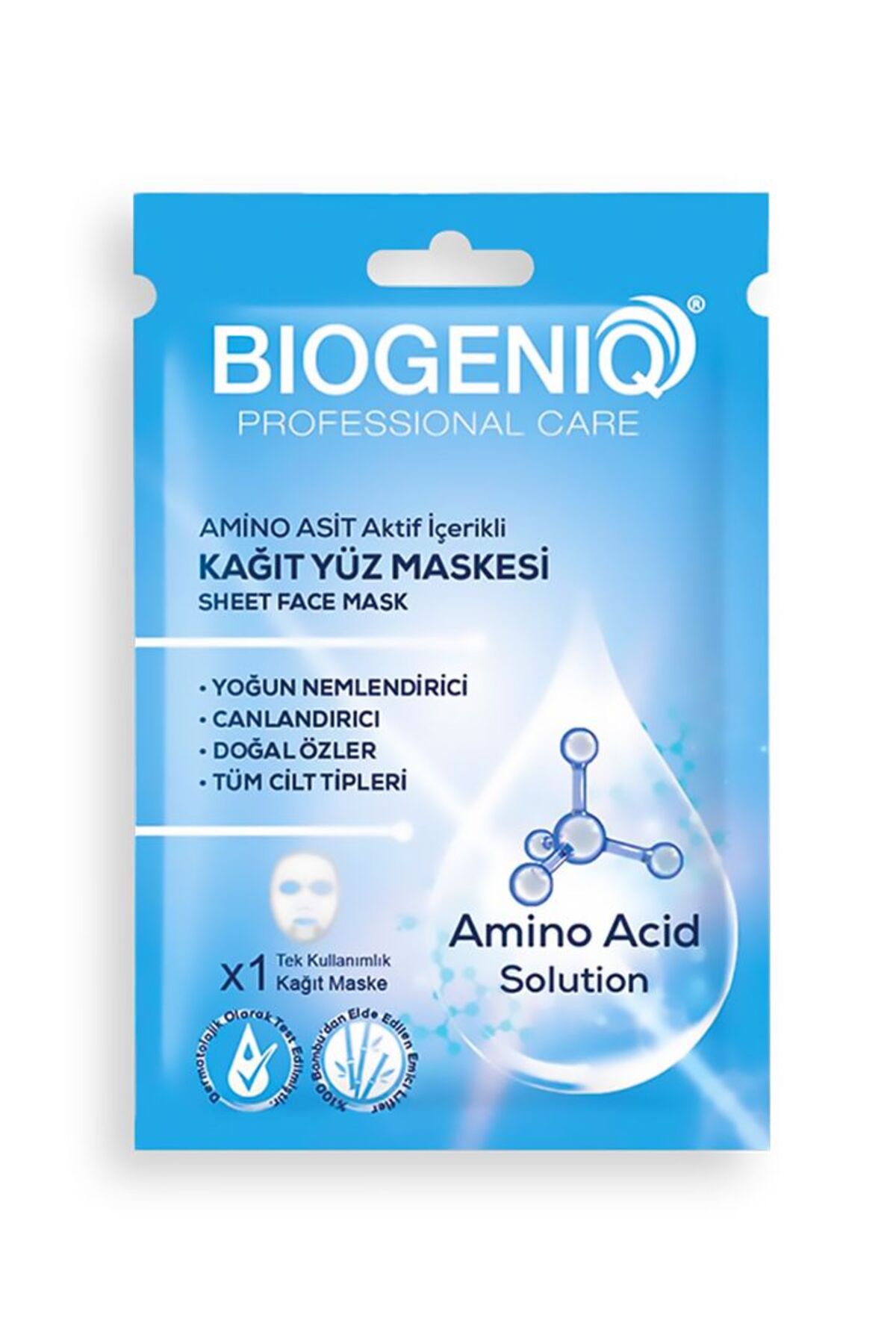 Maskesi 25 Gramino Asit Içerikli Kağıt Yüz