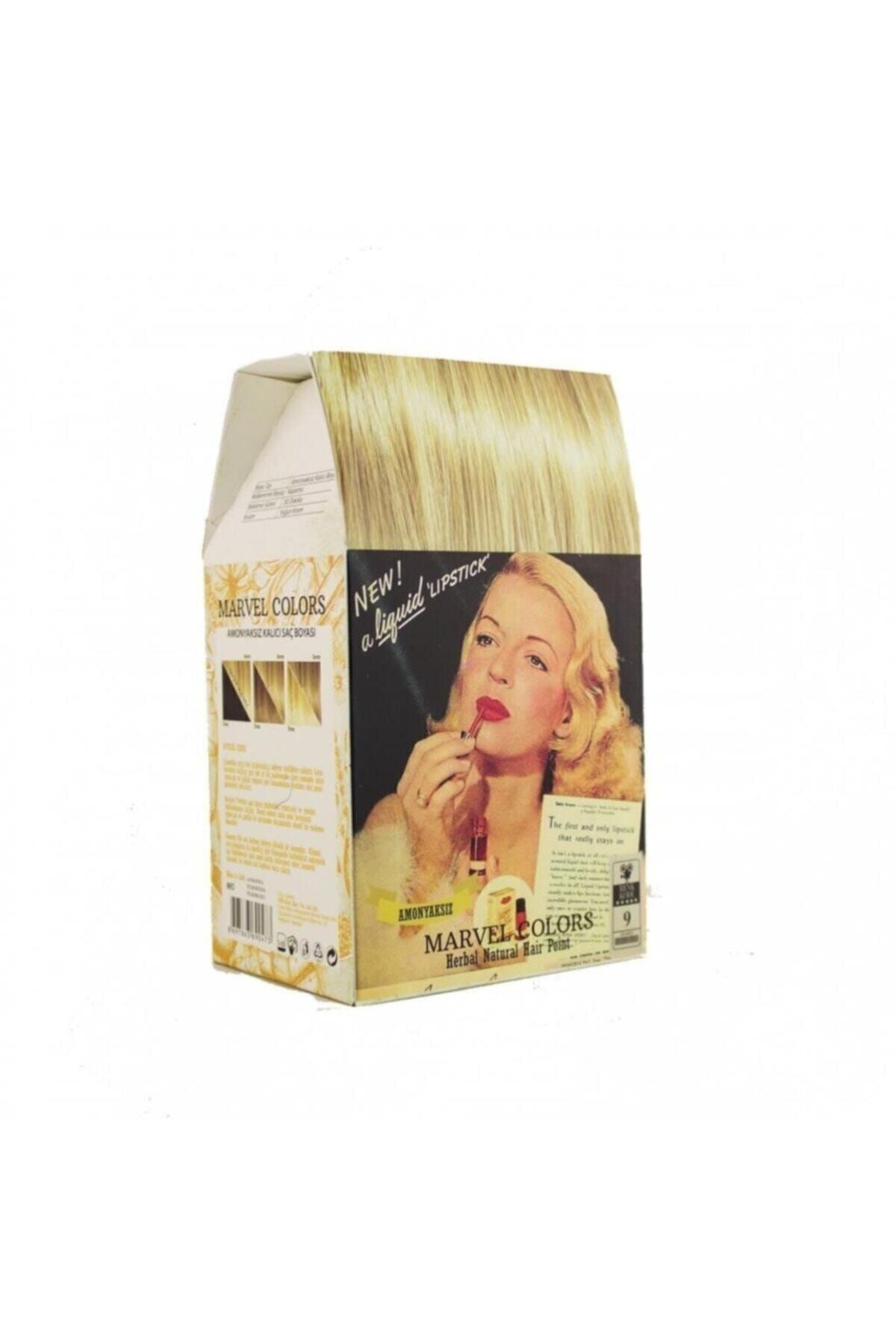 Marvel Saç Boyası Amonyaksız Naturel Hair 9 Sarı