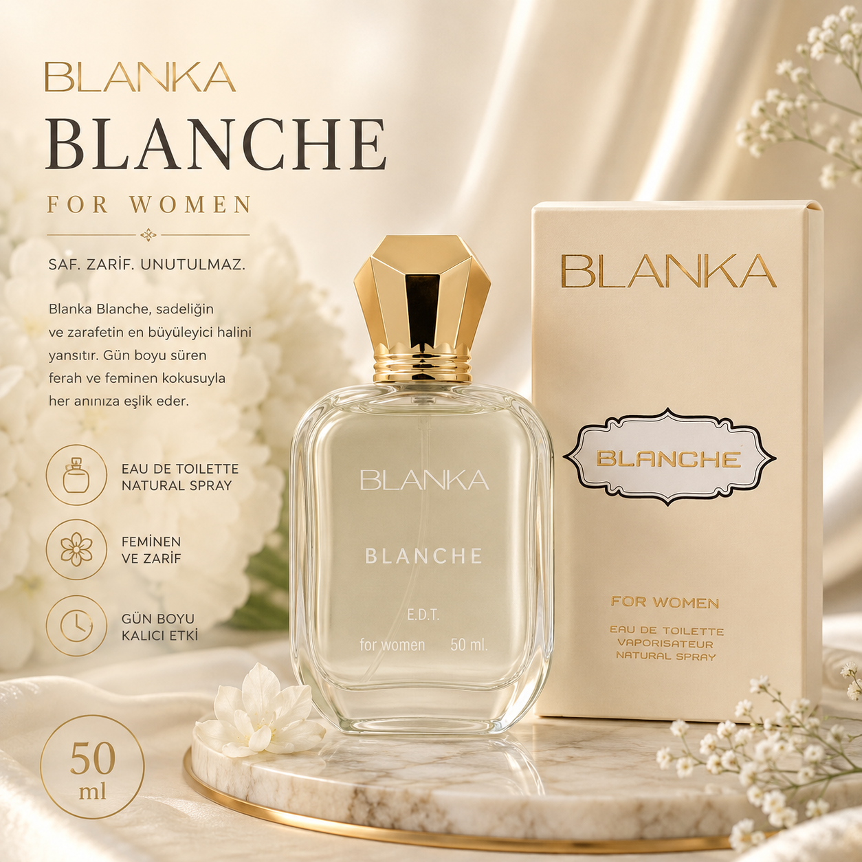 Blanka Blanche EDT For Women 50 ml Kadın Parfümü