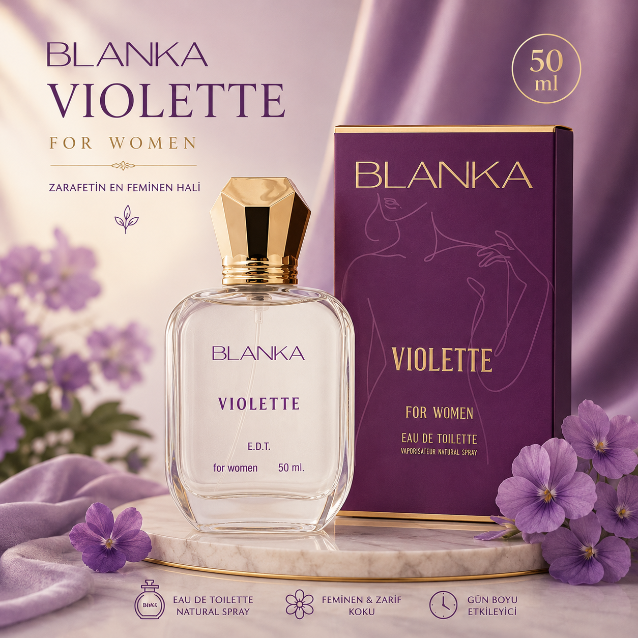 Blanka Violette EDT For Women 50 ml Kadın Parfümü