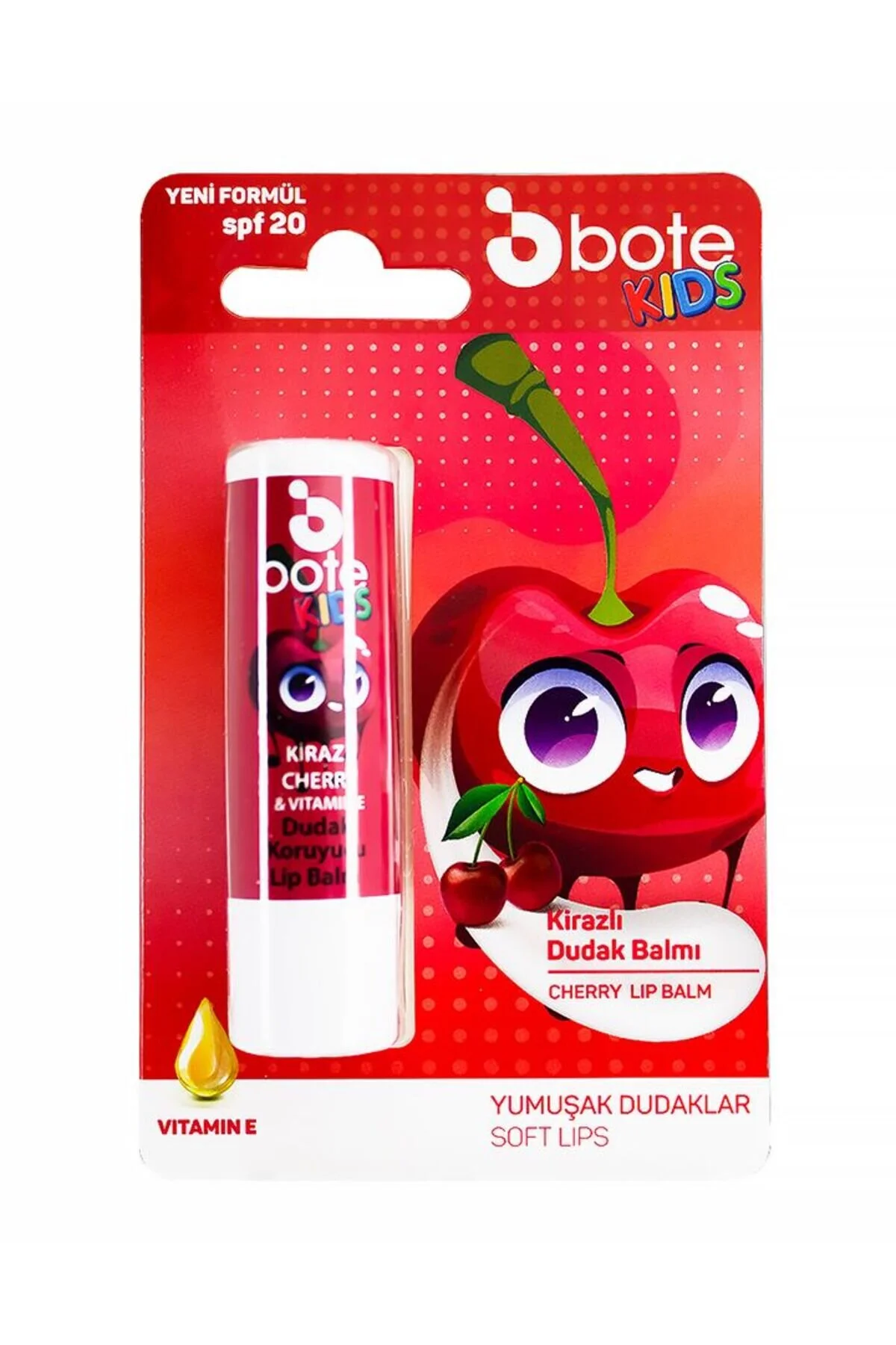 Kiraz Aromalı Çocuk Dudak Koruyucu Lip Balm 5 Gr