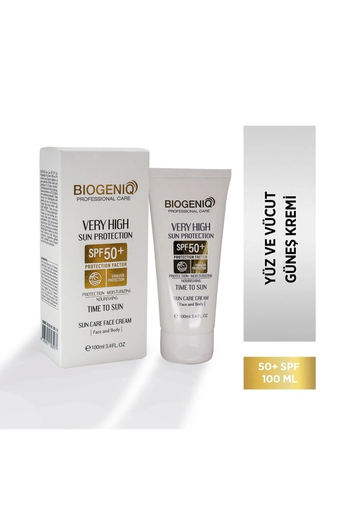 Sun Güneş Kremi Yüz Vücut Için 50 Spf 100 ml