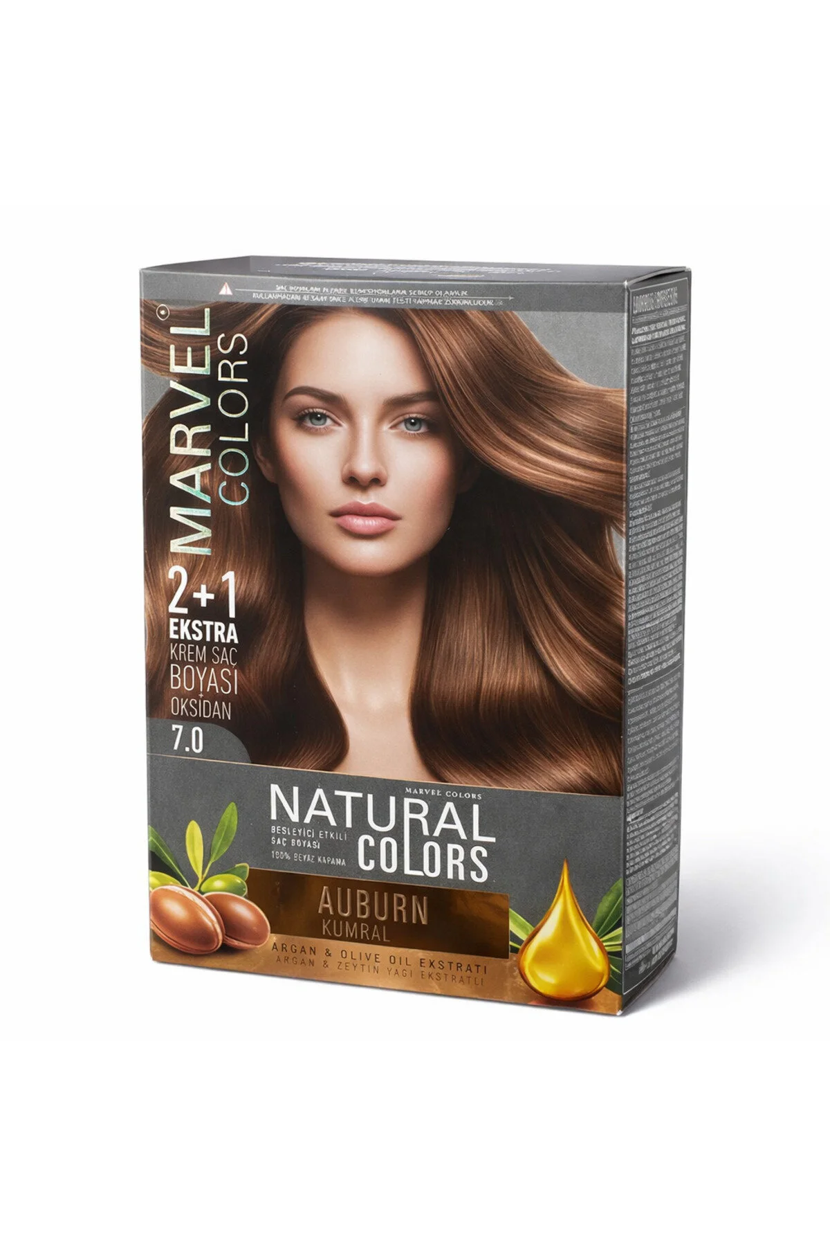 COLORS NATURAL COLORS Saç boyası 7,0 AUBURN (Kumral)