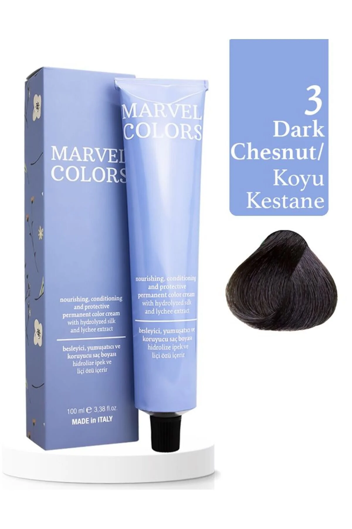 COLORS TÜP BOYA 100ML Saç boyası Koyu Kestane