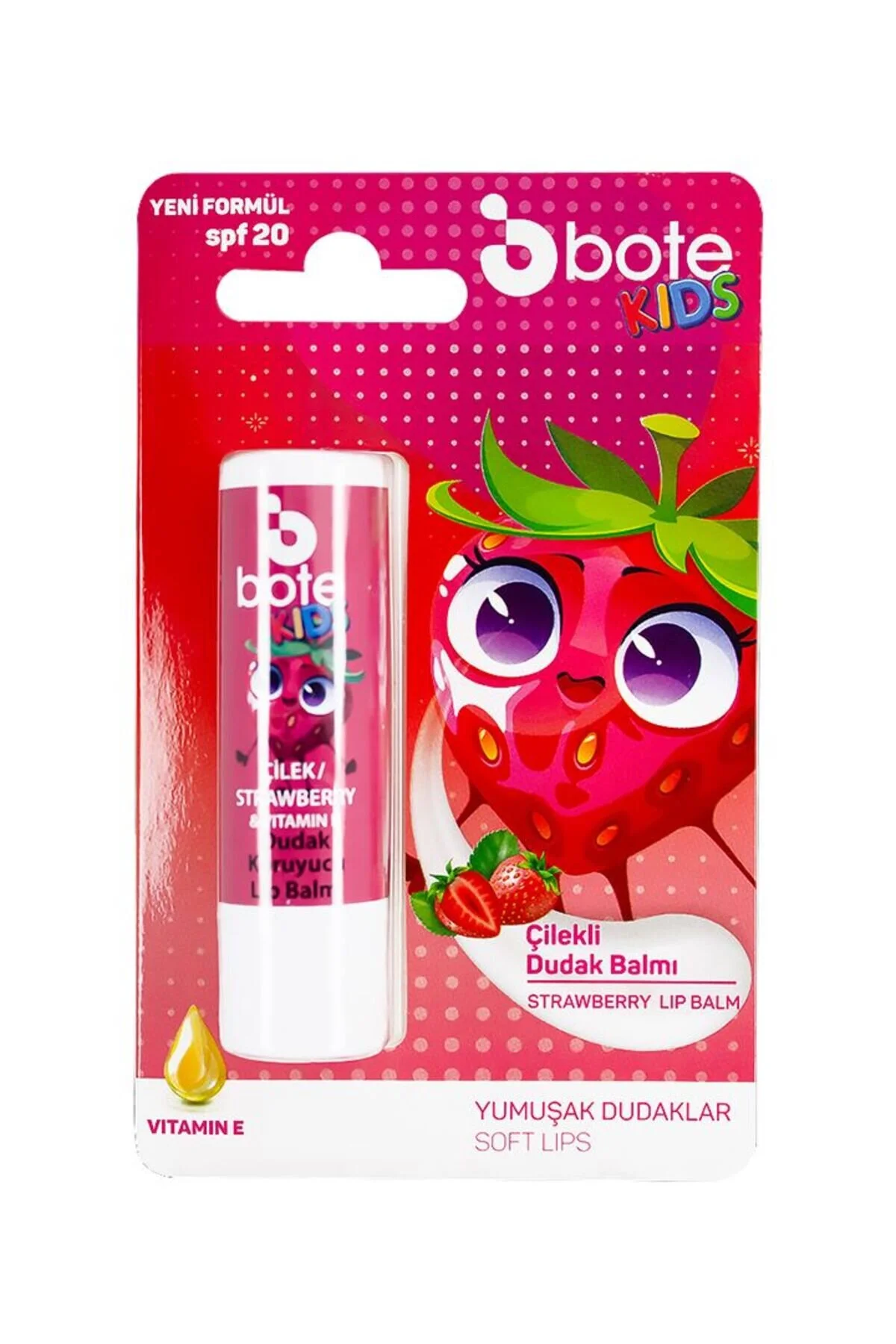 Çilek Aromalı Çocuk Dudak Koruyucu Lip Balm 5 gr