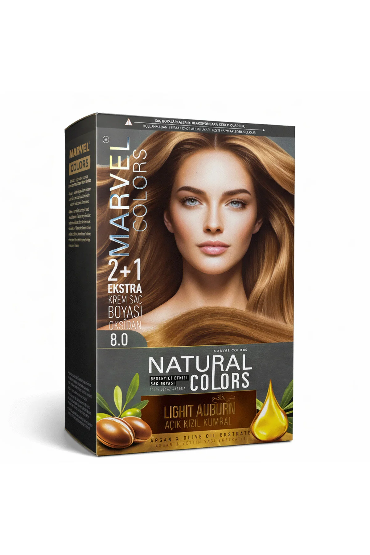 COLORS NATURAL COLORS Saç boyası 8,0 LIGHT AUBURN (Açık Kumral)