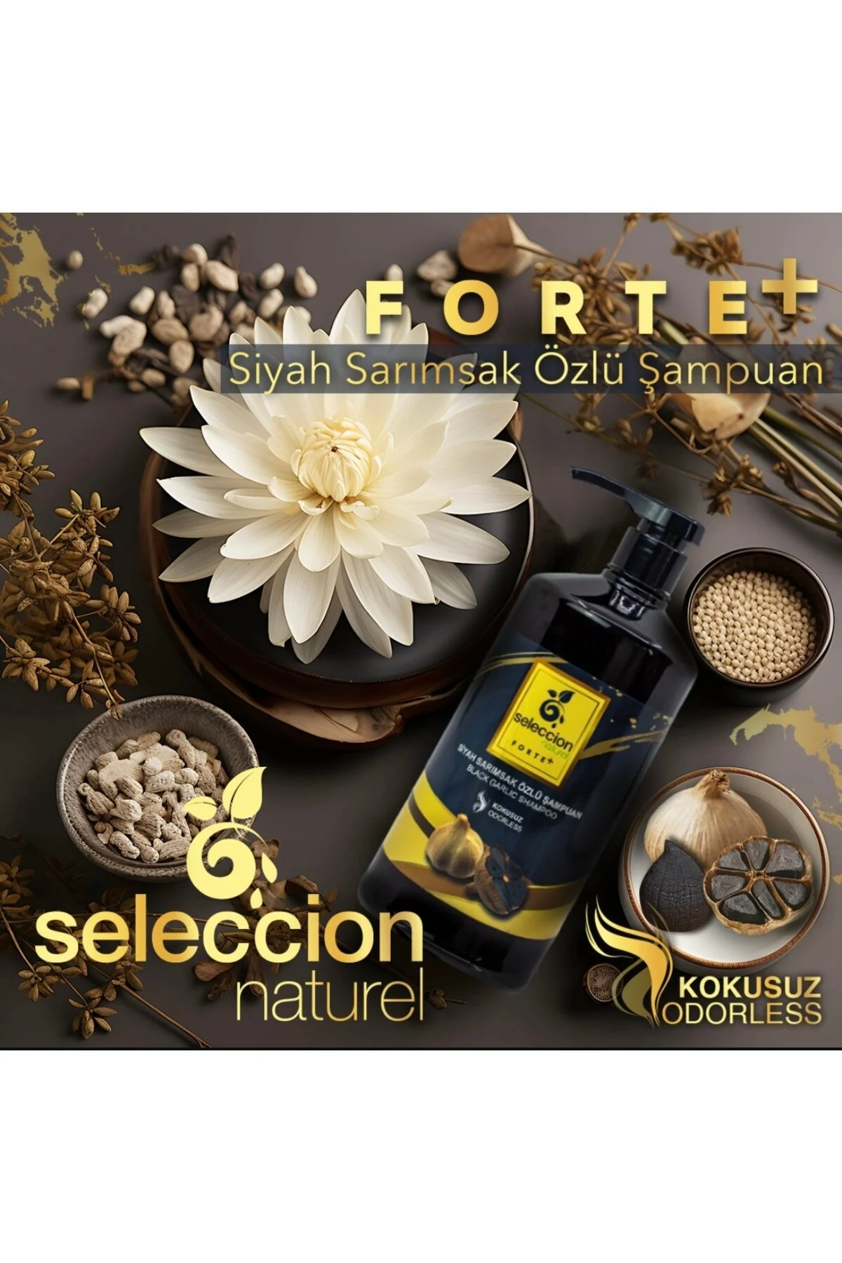Seleccion Forte Siyah Sarımsak Şampuan 1000 Ml