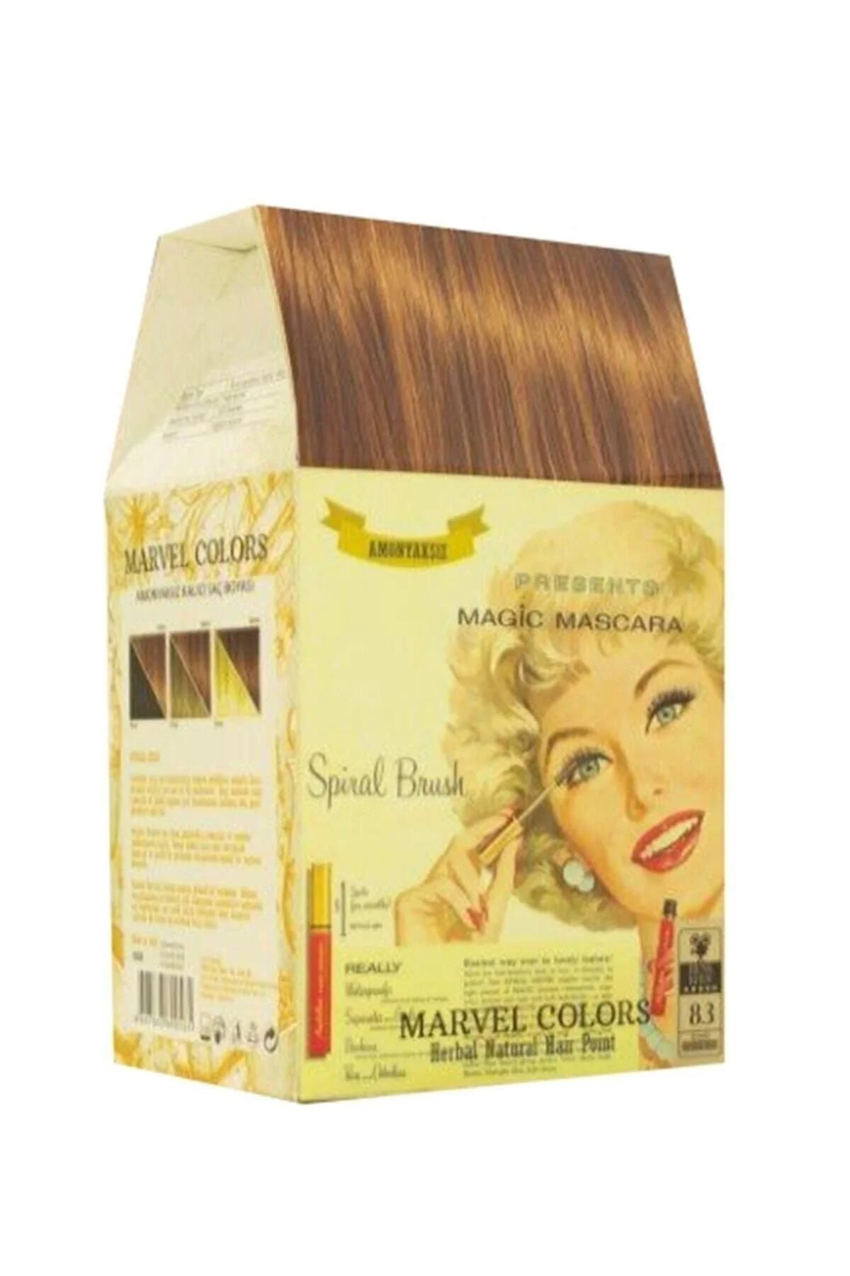 Marvel Saç Boyası Amonyaksız Naturel Hair 8.3 Açık Kumral Dore