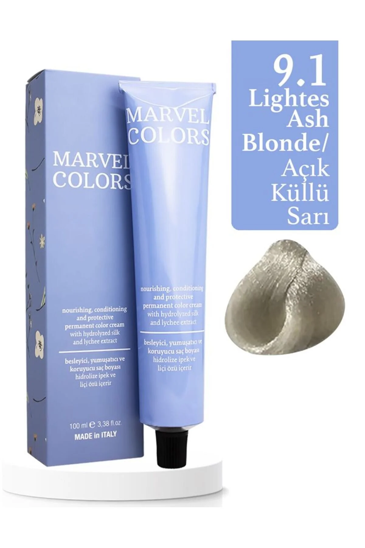 COLORS TÜP BOYA 100ML Saç boyası AÇIK KÜLLÜ SARI